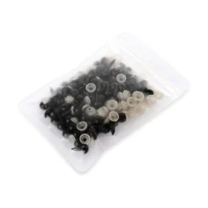 Paquete de 100 ojos de seguridad ojos de seguridad negros_7