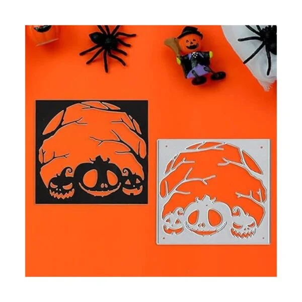 Troqueles de corte de marco de calabaza de Halloween_3