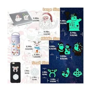 Pegatinas navideñas que brillan en la oscuridad para_2