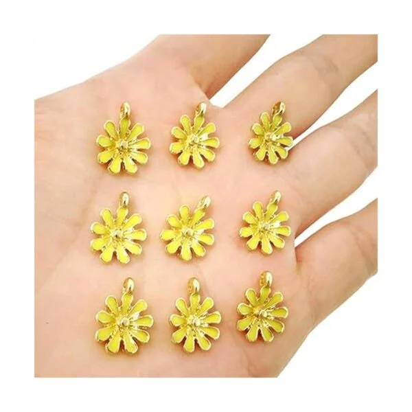 Honbay Colgante de 30 piezas de esmalte de margarita para_6