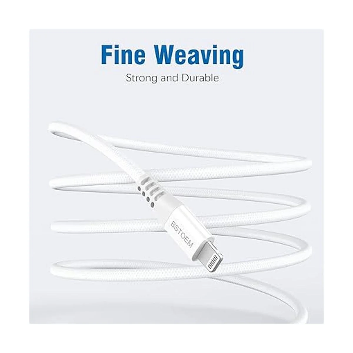 Cable de carga corto para iPhone paquete de 2 unidades de_5