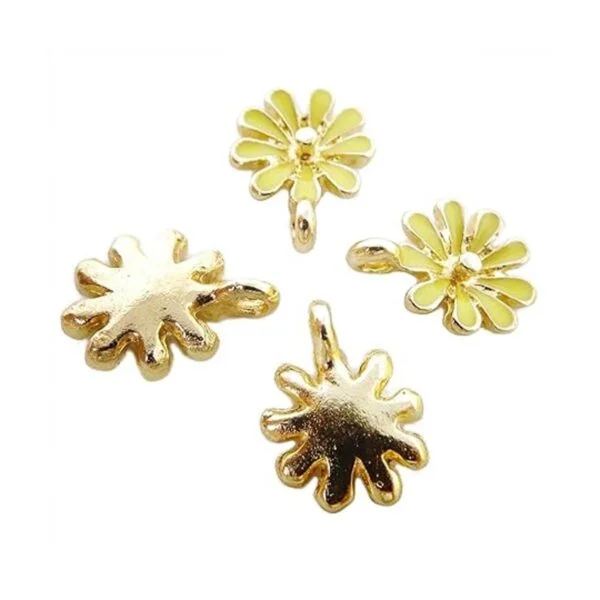 Honbay Colgante de 30 piezas de esmalte de margarita para_4