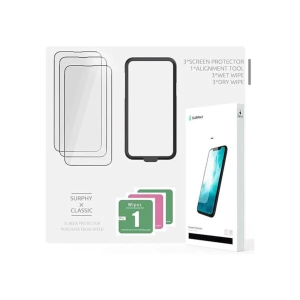 SURPHY Pack de 3 protectores de pantalla para iPhone 13_7