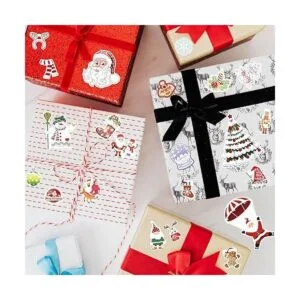 Pegatinas navideñas que brillan en la oscuridad para_6