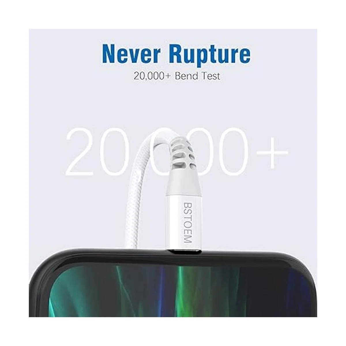 Cable de carga corto para iPhone paquete de 2 unidades de_2