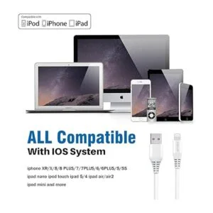 Cable de carga corto para iPhone paquete de 2 unidades de_4
