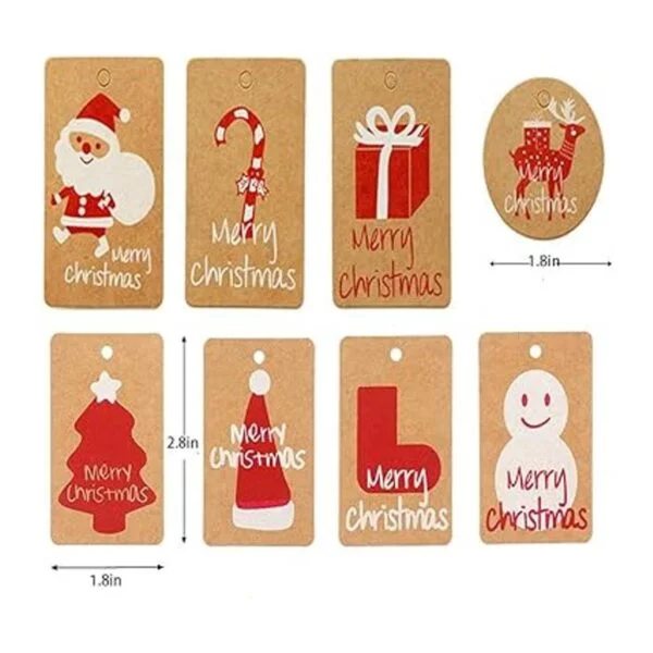 VstarOne 100 etiquetas de regalo de papel kraft para_2