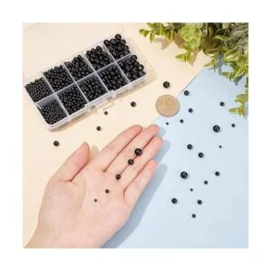 PH PandaHall 1380 piezas de 5 tamaños de ojos negros_6