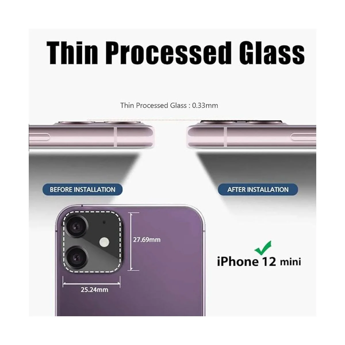 Protector de cámara para iPhone 12 mini 54 pulgadas de_4