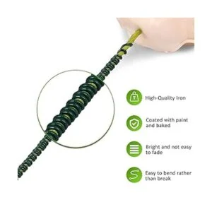 Paquete de 3 alambres florales alambre verde para_3