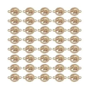 SiegYma 40 piezas creativas de diamantes dorados con_1