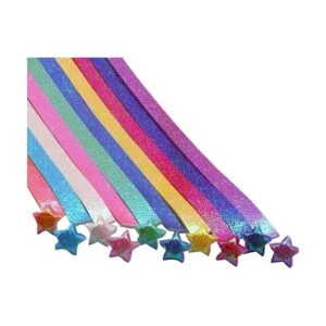 GSHLLO 200 hojas con purpurina Origami Stars papel_1