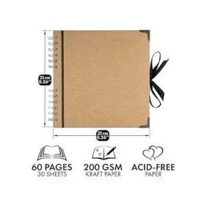 Bstorify lbum de recortes 60 páginas 8 x 8 pulgadas_2