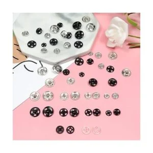 TOAOB Juego de 100 botones a presión para coser ropa_5