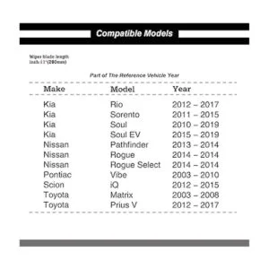 Barra de limpiaparabrisas trasero Parrati excelente_3