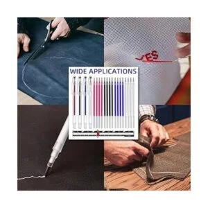 4 colores rotuladores borrables de tela con 16 recambios_6