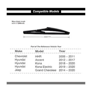 Barra de limpiaparabrisas trasero Parrati excelente_2