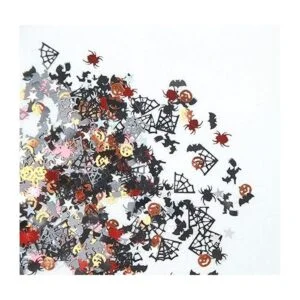 Topfunyy Confeti de Halloween con purpurina y calabazas_3