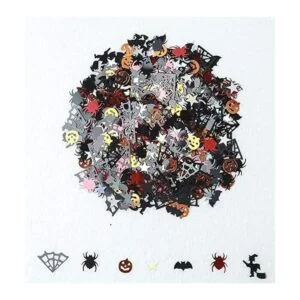 Topfunyy Confeti de Halloween con purpurina y calabazas_2