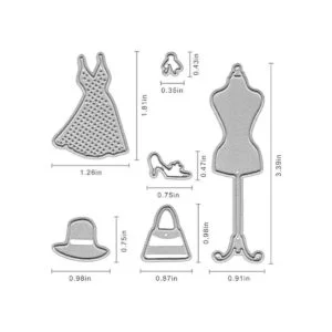 Perchero de metal para cortar vestidos troqueles de corte_4