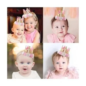 Sombrero de primer cumpleaños para niña decoración_3