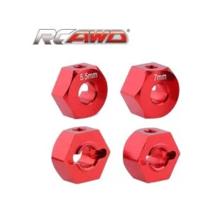 RCAWD Ruedas hexagonales de 0.472 in con pasadores de_3