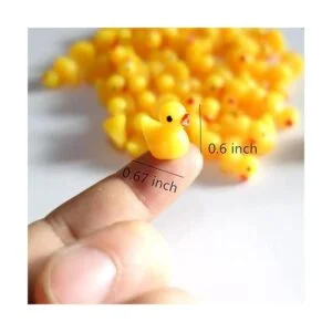 Kuanfine 60 piezas de figuras de pato minitoritas de_2
