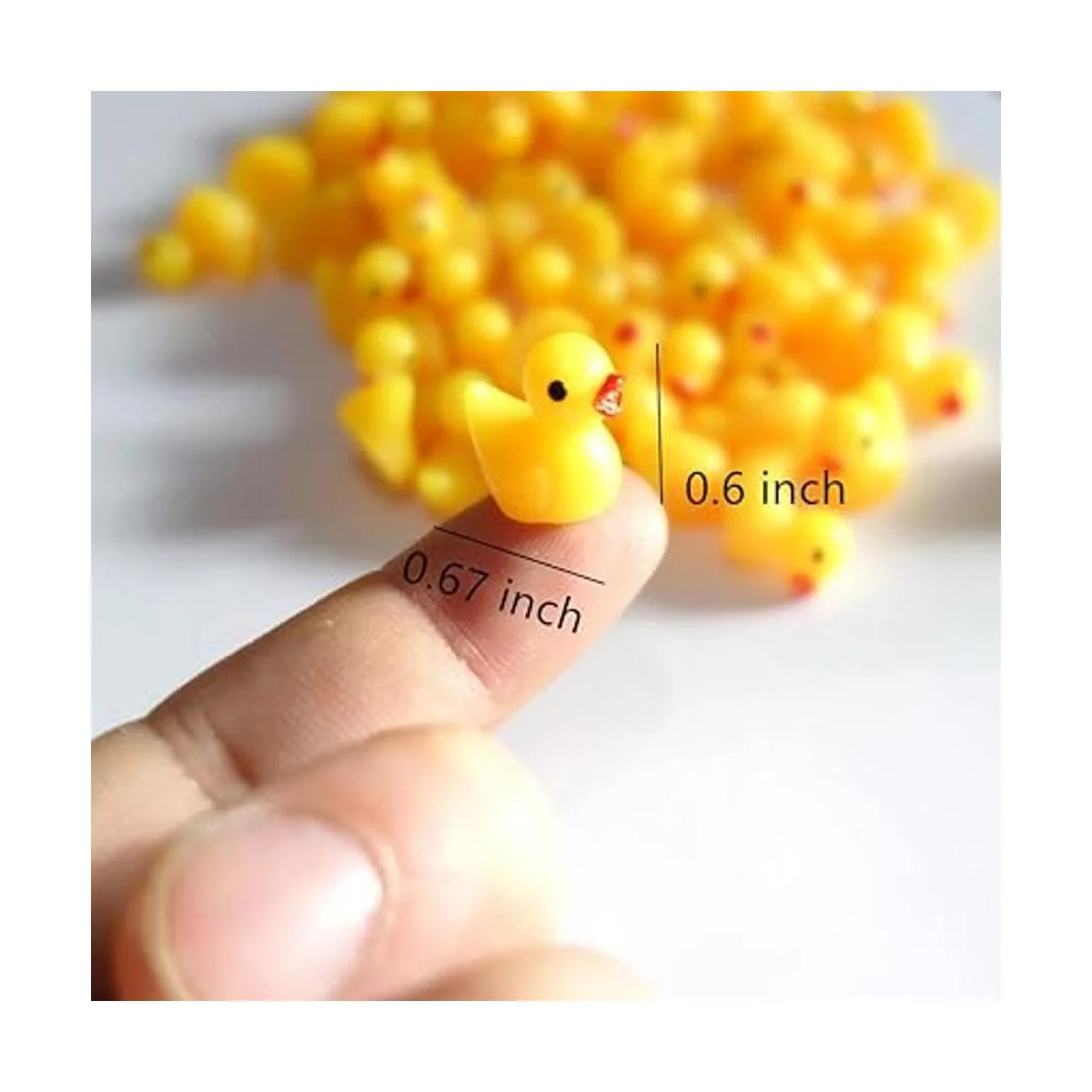 Kuanfine 60 piezas de figuras de pato minitoritas de_2