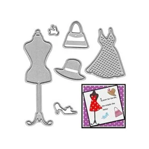 Perchero de metal para cortar vestidos troqueles de corte_1