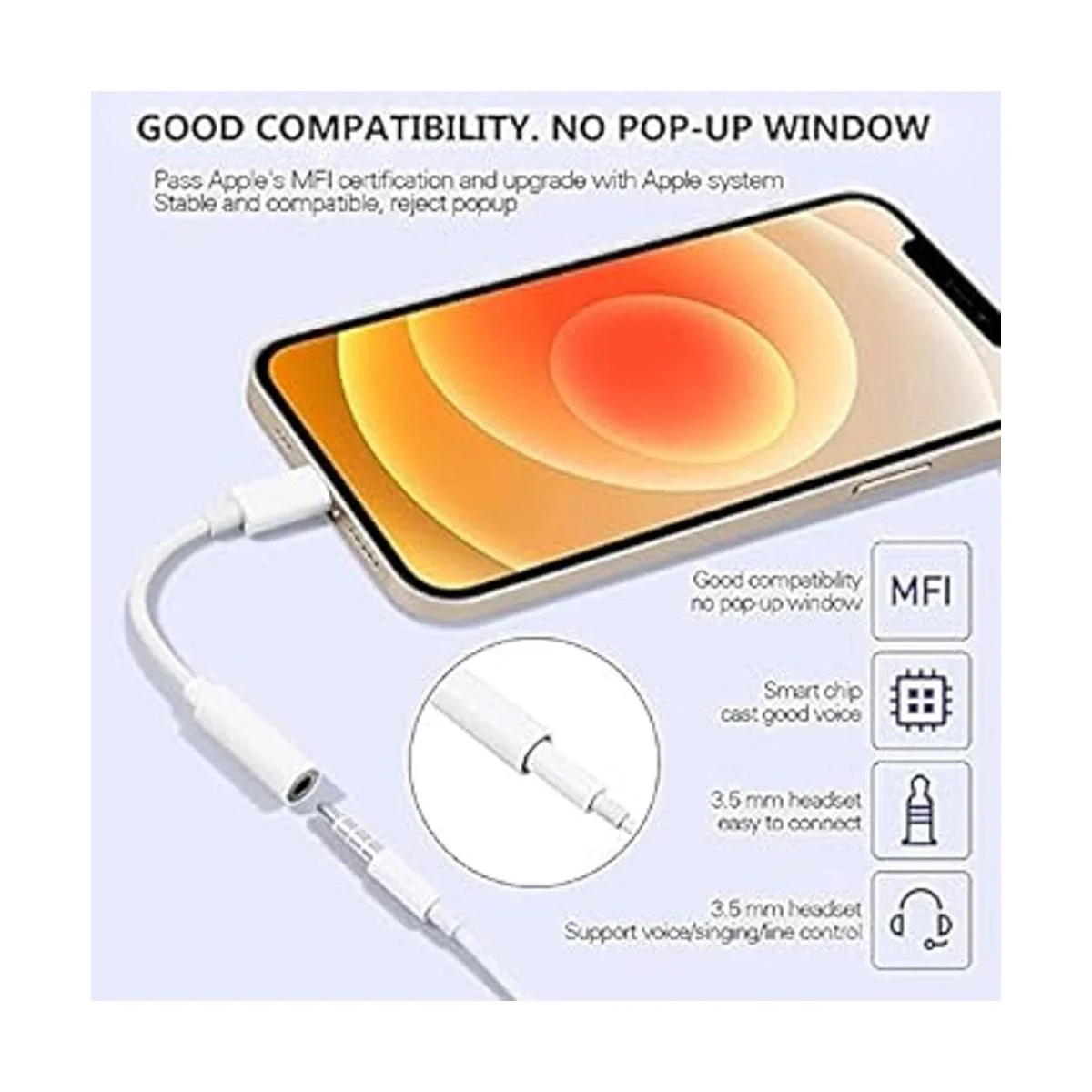 Paquete de 2 adaptadores de conector de auriculares_6