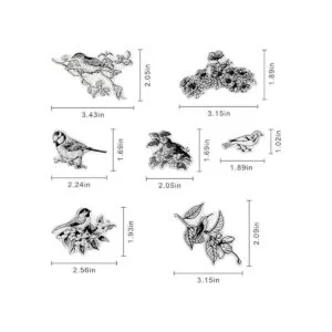 Sellos y troqueles de flores de pájaro para hacer_2