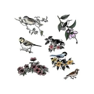 Sellos y troqueles de flores de pájaro para hacer_3