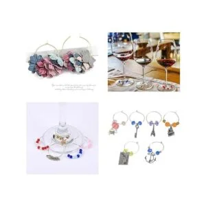 Ruiwaer 100 anillos redondos para copas de vino anillos_5