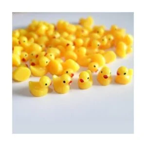 Kuanfine 60 piezas de figuras de pato minitoritas de_3