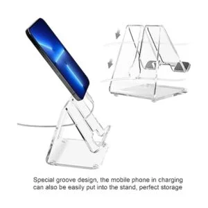 JINSHVEG Soporte acrílico para teléfono celular soporte_2