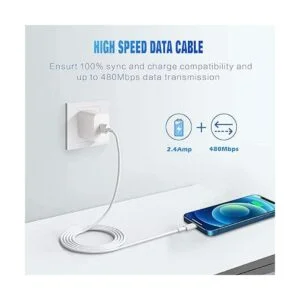 Cargador para iPhone de 3 unidades con certificación MFi_5