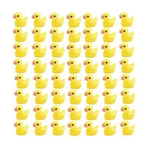 Kuanfine 60 piezas de figuras de pato minitoritas de_1