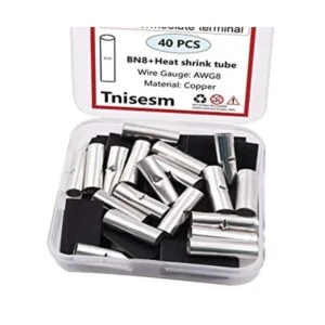 Tnisesm 20 unids 8 AWG calibre no aislado Butt_1
