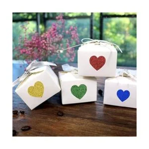 240 pegatinas de corazón con purpurina para decoración del_6