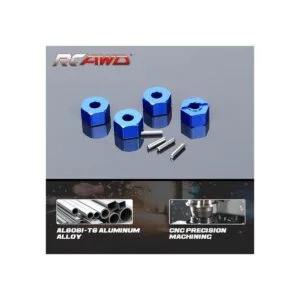 RCAWD Ruedas hexagonales de 0.472 in con pasadores de_2