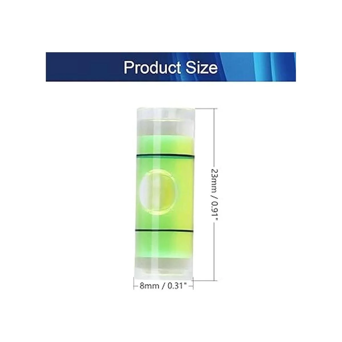 Hegebeck Frascos de nivel de burbuja cilíndrica pequeña_2