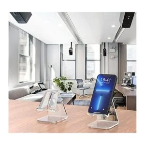 JINSHVEG Soporte acrílico para teléfono celular soporte_4