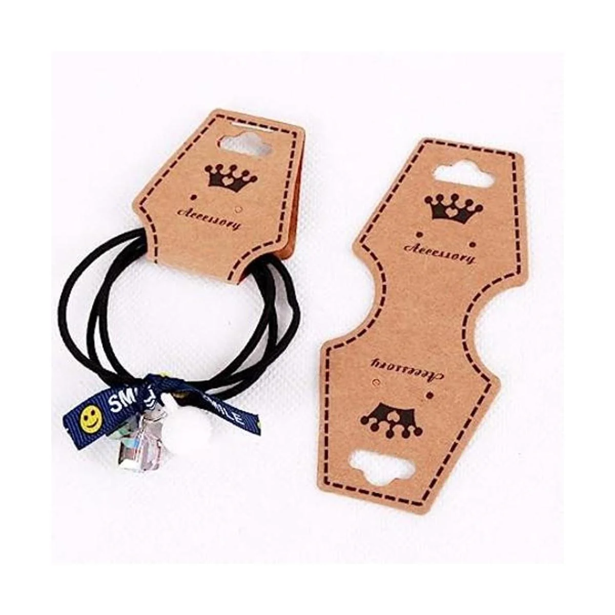 AKOAK 100 piezas de papel kraft para joyas embalaje de_1