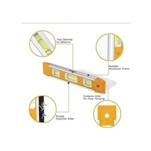 Land Nivel de torpedo magnético 3 burbujas diferentes_3