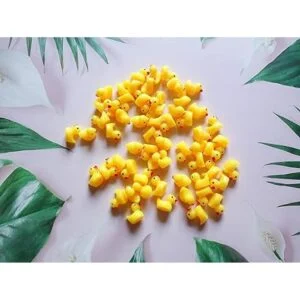 Kuanfine 60 piezas de figuras de pato minitoritas de_7