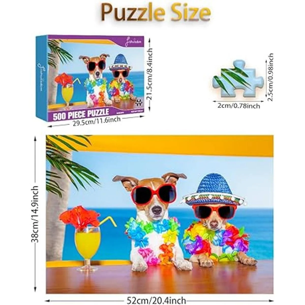 Fishwisdom Rompecabezas de 500 piezas para adultos y_5