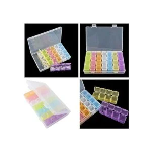 Paquete de 2 cajas de bordado de pintura de diamantes 5D_5