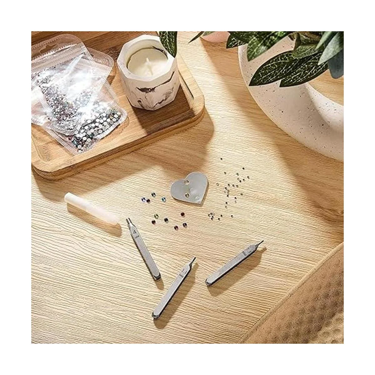 Juego de perforadores de metal con cristales de espalda_7