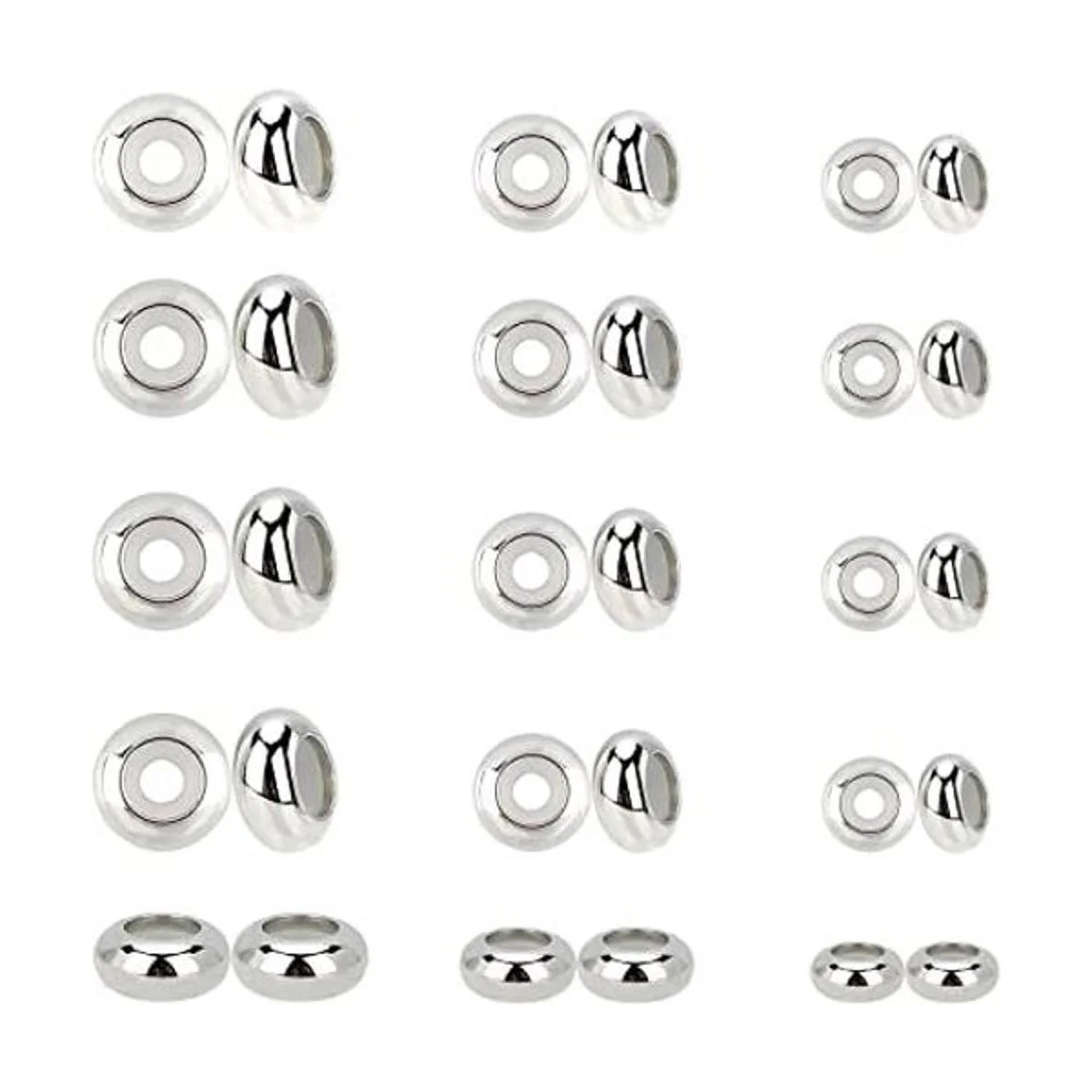 PH PandaHall 30 cuentas deslizantes de acero inoxidable_1