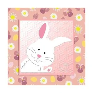 Feliz Conejo de Pascua Cuadrado Marco de Metal Troqueles_4